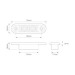 LED Positionsleuchte amber Einbau | 12-24v | 20cm Kabel | 7922AMB – Bild 3