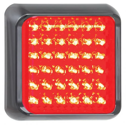Rücklicht mit schwarzem Rand | 12-24v | 40cm. Kabel | 80RME