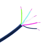 50mm² | schwarz-rot-blau-grün-weiß | 50m
