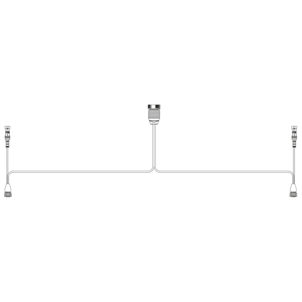 Rücklichtkabel 15P bay. auf 2x 7-PIN AMP inkl. Seitenkabel