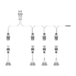 Y-Kabel für 4 Rückleuchten (Schiebekabel) inkl. Seitenkabel