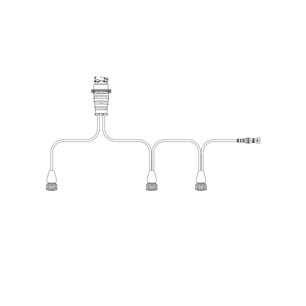 Y-Kabel für 3 Rückleuchten(5-PIN) inkl. Seitenkabel