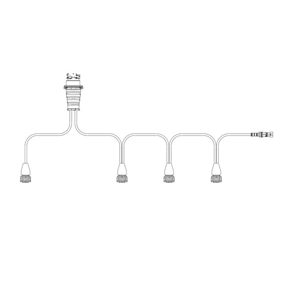 Y-Kabel für 4 Rückleuchten(5-PIN) inkl. Seitenkabel