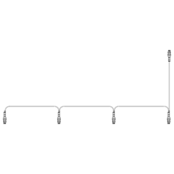 SuperSeal Schleifenkabel für 4 Umrissleuchten (5x fem.)
