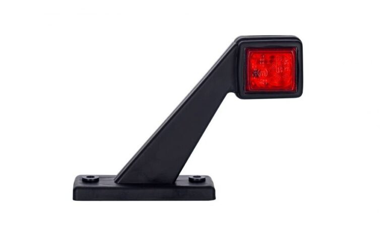 LED Begrenzungsleuchte rechts rot-weiß 12-24v 50cm Kabel | MB-4662RW