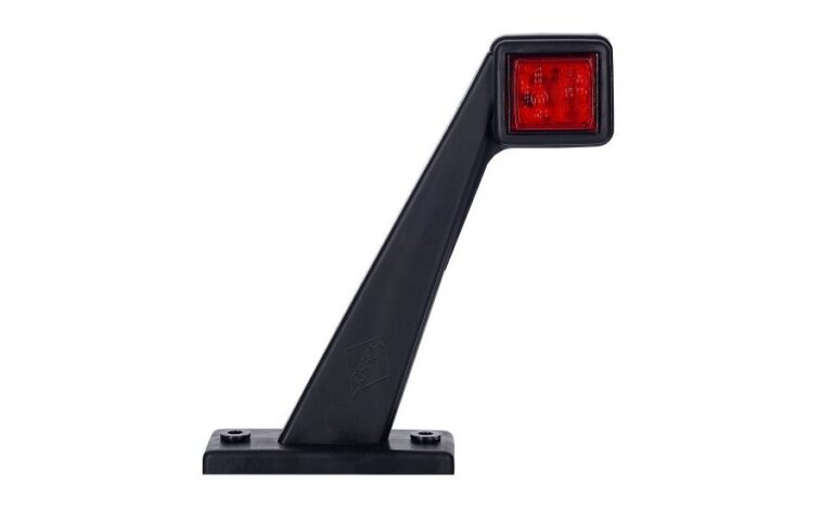 LED Begrenzungsleuchte rechts rot-weiß-amber 12-24v 50cm Kabel | MB-4692RW