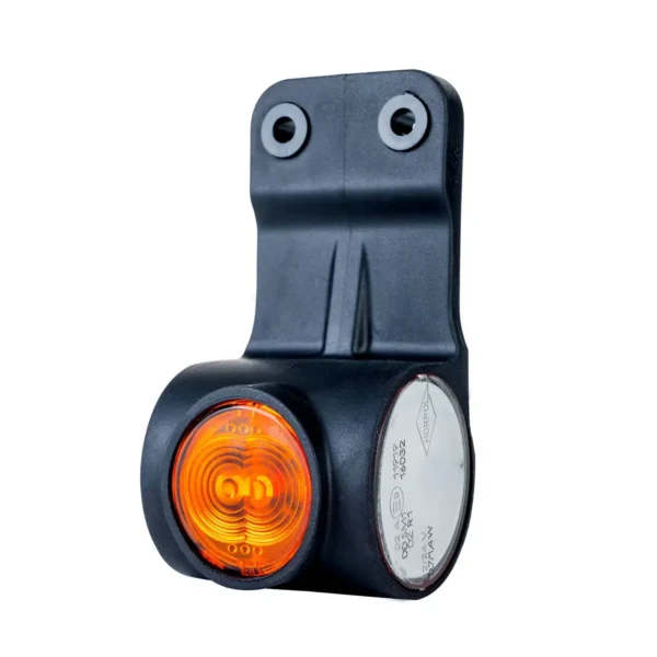 LED Begrenzungsleuchte rechts Neon rot-weiß-amber 12-24v 60cm Kabel