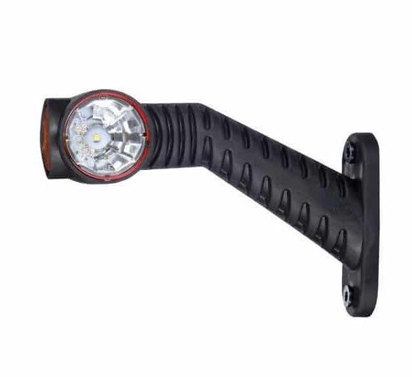 Rechts | LED Begrenzungsleuchte | rot-weiß-amber | 12-24v | 50cm. Kabel | MB-4892RWA