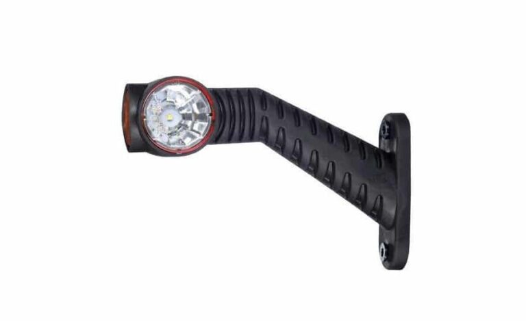 Rechts | LED Begrenzungsleuchte | rot-weiß-amber | 12-24v | 50cm. Kabel | MB-4892RWA
