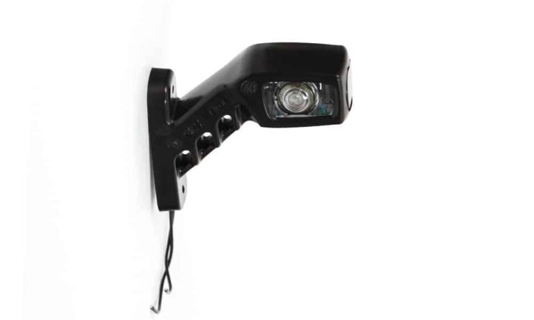LED Begrenzungsleuchte rechts rot-weiß-amber 12-24v 21cm Kabel