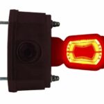 LED Begrenzungsleuchte rechts rot-weiß-amber 12-24v 50cm Kabel | MBA-2701RWA