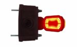 LED Begrenzungsleuchte rechts rot-weiß-amber 12-24v 50cm Kabel | MBA-2701RWA