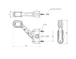 LED Begrenzungsleuchte links rot-weiß-amber 12-24v 50cm Kabel | MB-2761RWA – Bild 4