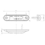 LED Positionsleuchte weiß | 12-24v | 50cm Kabel | MV-2100W – Bild 3