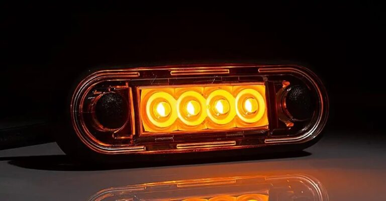 LED Positionsleuchten Einbau amber 12-24v 5m Kabel