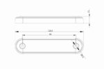 LED dDkorationslicht Einbau-lang blau 12-24v 0.15m Kabel | MV-2400LB – Bild 5