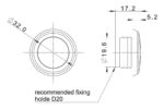 LED Kompaktes Einbau-Dkorationslicht blau 12-24v | MV-2600B – Bild 3
