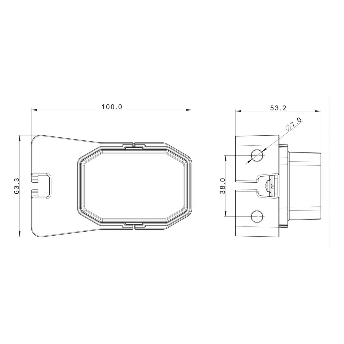 LED Positionsleuchte amber | 12-24v | 50cm Kabel | MV-2760A – Bild 3