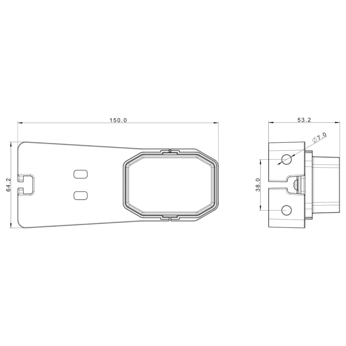 LED Positionsleuchte weiß | 12-24v | 50cm Kabel | MV-2770W – Bild 2