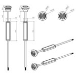 LED Umrissleuchten weiß mit R65 Blitzer 12-24v 200cm Kabel – Bild 9