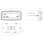LED Umrissleuchte amber | 12-24v | 50cm. Kabel | MV-4900W – Bild 6