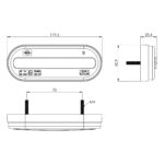 LED Positionsleuchte weiß | 12-24v | 50cm Kabel | MV-5000W – Bild 6