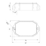 LED Umrissleuchte weiß | 12-24v | Steckverbinder | MV-5700W – Bild 3