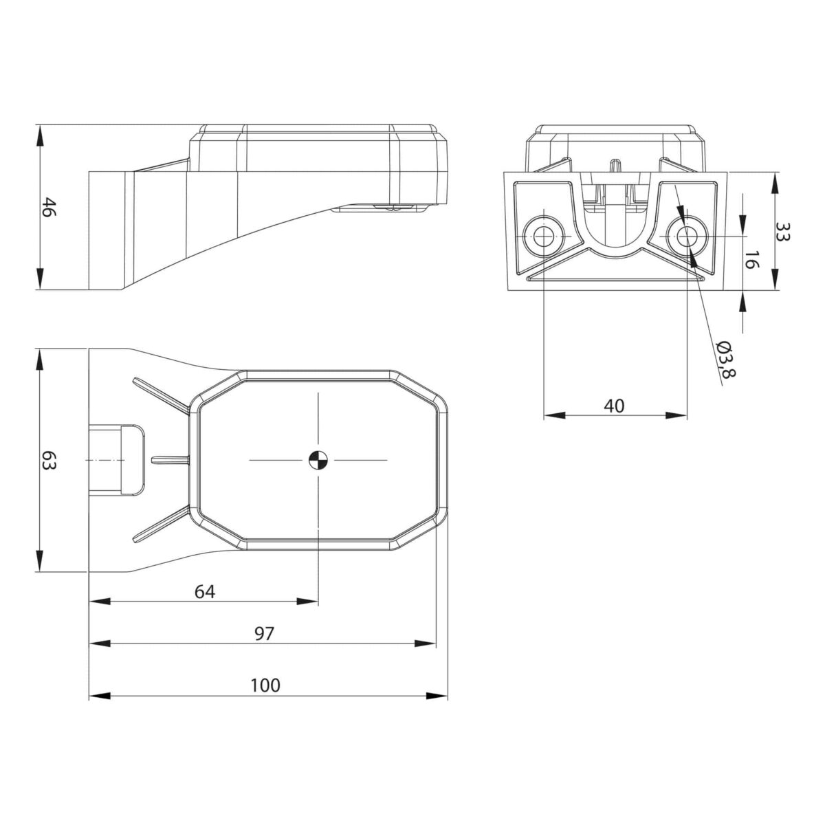 LED Umrissleuchte amber | 12-24v | Stecker | MV-5750A – Bild 3