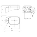 LED Umrissleuchte amber | 12-24v | Stecker | MV-5750A – Bild 3