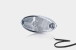 LED Positionsleuchte oval weiß | 12-24v | 50cm. Kabel | MV-5800W
