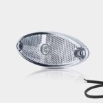 LED Positionsleuchte oval weiß | 12-24v | 50cm. Kabel | MV-5800W