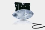 LED Positionsleuchte oval weiß mit Halterung | 12-24v | 50cm. Kabel | MV-5850W
