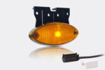 LED Umrissleuchte oval amber mit Halterung | 12-24v | 1.5mm.2 Stecker | MV-5870A