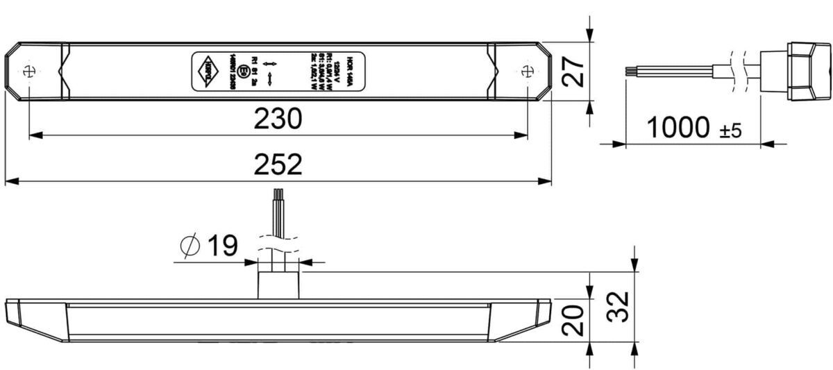 LED Rücklicht Slimline Universelles dynamisches Blinklicht Kabel 24V 50cm Kabel – Bild 7