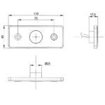 LED Umrissleuchte amber | 12-24v | 50cm. Kabel mit 0,75mm². Stecker | MV-5610A – Bild 3