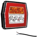 LED kompaktes Rücklicht ohne Kennzeichenleuchte | 12-36v | 100cm. Kabel | V10C3-710