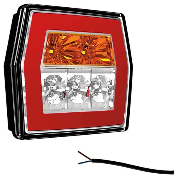 LED kompaktes Rücklicht ohne Kennzeichenleuchte | 12-36v | 100cm. Kabel | V10C3-710