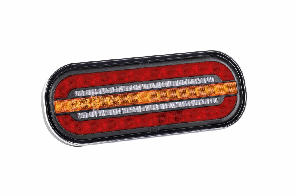 LED kompaktes Rücklicht mit statischem Blinklicht | Montage H+V 12-24v | VC-330