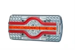Links | LED Neon Rücklicht mit Kennzeichenleuchte | 12-24v | 2.0m Kabel | VC-3601