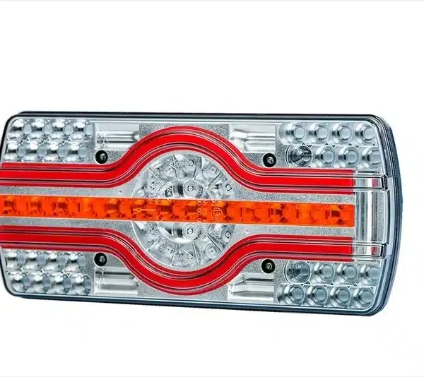 Links | LED Neon Rücklicht mit Kennzeichenleuchte | 12-24v | 2.0m Kabel | VC-3601