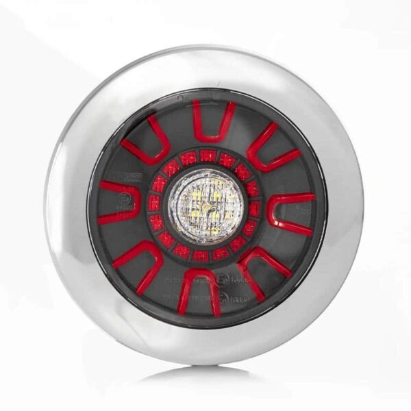 Chrom 12-24v 1m. Kabel eingebaut