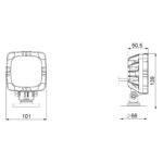 LED Arbeitsscheinwerfer kompakt 1000lm - 12W - 12-24v - 1.5m. Kabel | WF-1012 – Bild 5