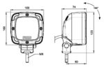 LED Arbeitsscheinwerfer Flutlicht 38W - 4100lm 12-36v eingebauter DT-Stecker | WF-3841DT – Bild 2