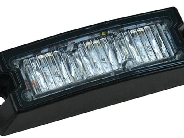 LED Blitzer 3 LEDs | R65 | slimline | amber | 10-30v | SLED3DVAR65