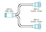 Geteiltes Kabel 1x 7-PIN AMP Male > 2x 7-PIN AMP Fem 50cm | D11689 – Bild 2