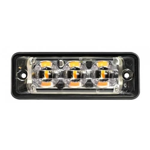 Ultraflacher Slimline LED Blitzer 3 LEDs | weiß | 12-24v | SSLED3DVW