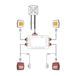 Mini-Bagger Beleuchtungsset 24V inkl. Steuergerät - PS-250KIT