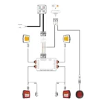 Mini-Bagger Nebelscheinwerfer Erweiterungsset - PS-250-ML-KIT